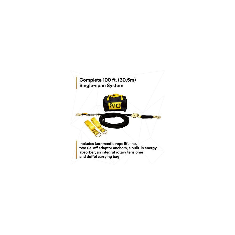 DBI Sala Sayfline 100' Synthetic Horizontal Lifeline System, large image number 4
