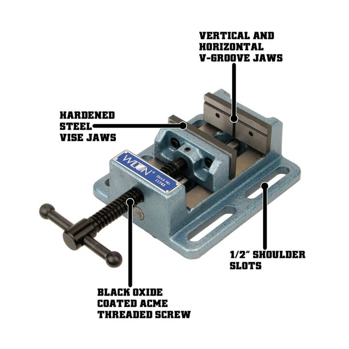 Wilton 6 Inch Low Profile Drill Press Vise, large image number 1