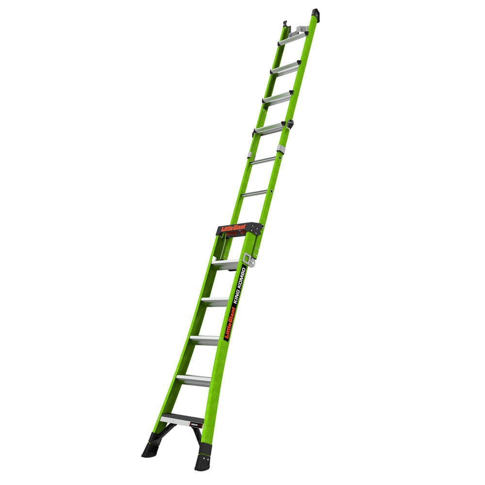 Little Giant Safety King Kombo XT 6' ANSI Type IAA 375 lb Rated Fiberglass 3-in-1 Extendable All-Access Combination Ladder, large image number 5