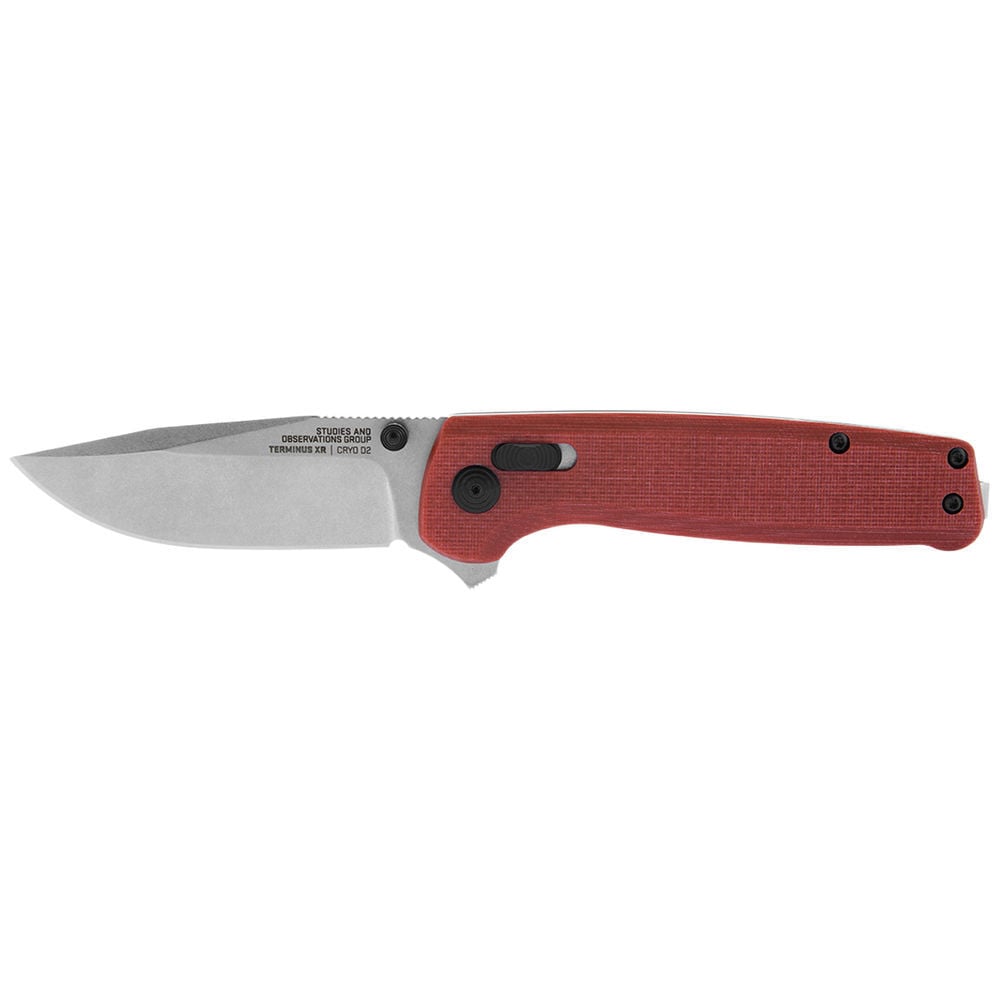 SOG Terminus XR G10 Folding Knife Crimson Red, large image number 1