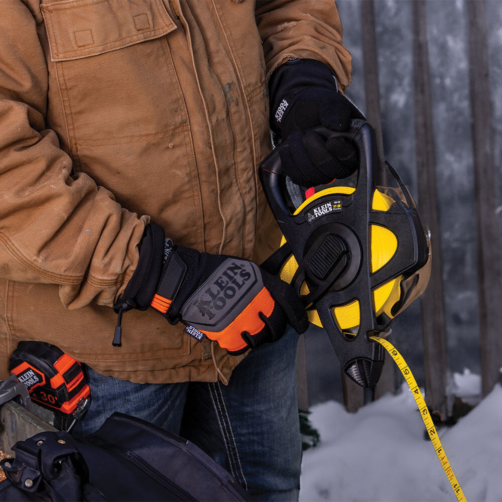 Klein Tools Rechargeable Heated Work Glove Liners with Knit Dipped Gloves, Large, large image number 10