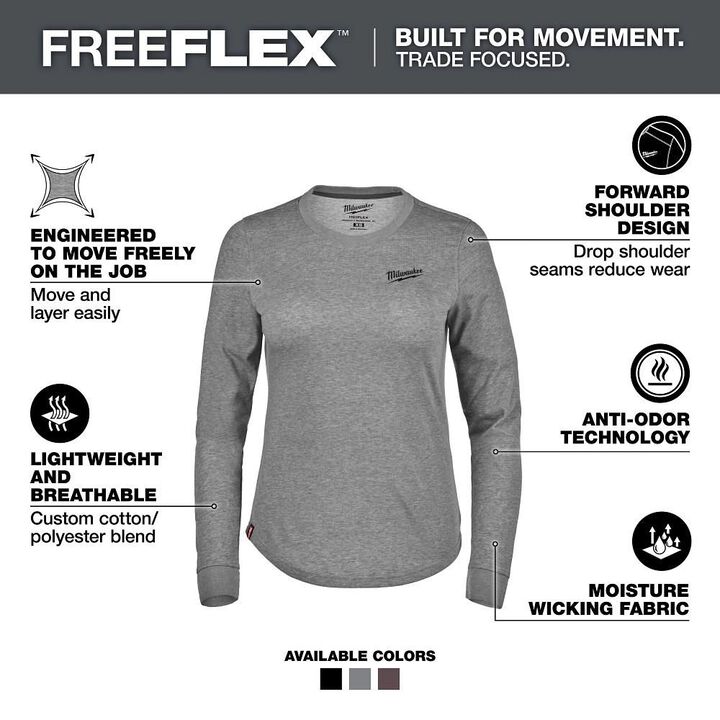 Milwaukee Women's FREEFLEX Hybrid Tee - Long Sleeve, large image number 1
