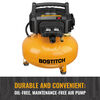 Bostitch 6 Gallon Pancake Air Compressor with 150 Max PSI 18 Gauge Brad Nailer Combo Kit, small image number 2