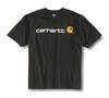 Carhartt Men's Short-Sleeve Logo T-Shirt Black Medium Regular, small