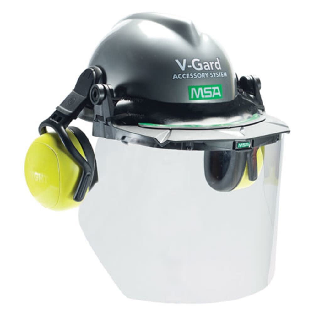 MSA Safety Works V Gard Polycarbonate Frame for Slotted Caps without DC, large image number 2