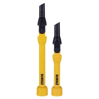 DEWALT Pivoting Extension Wands 1-1/4 inch - 2-1/2 inch Wet/Dry Vacuum 2 Piece