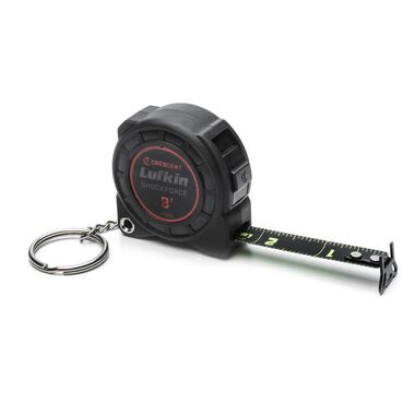 Crescent Lufkin 1/2in x 8' Shockforce Nite Eye Tape Measure Key Chain