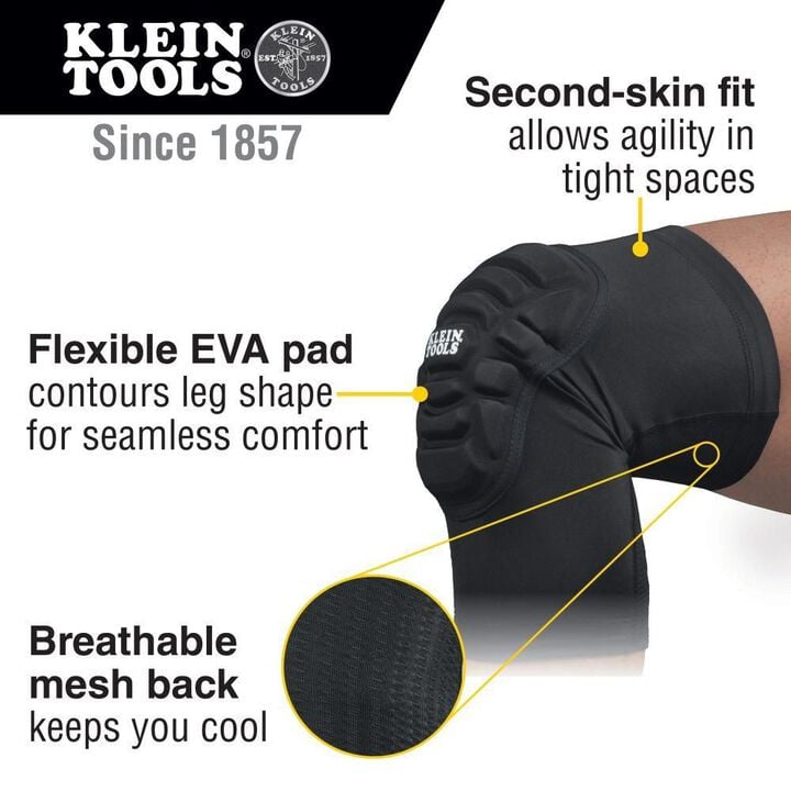 Klein Tools Lightweight Knee Pad Sleeves L/XL, large image number 1