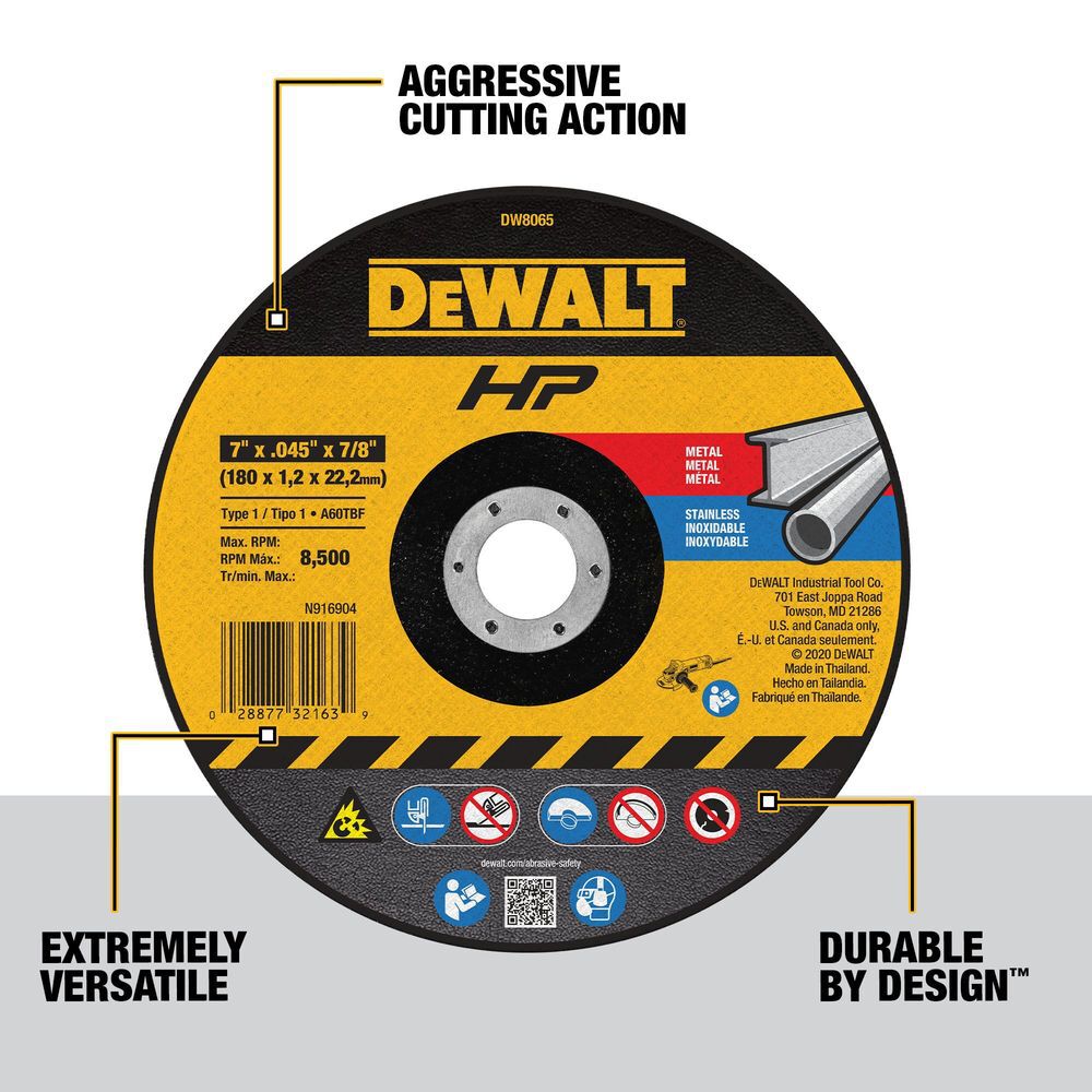 DEWALT Aluminum Oxide 7-in 60-Grit Grinding Wheel, large image number 2