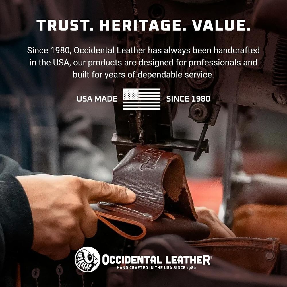 Occidental Leather 4-in-1 OxyRed Premium Leather Belt Worn Tool and Tape Holder, large image number 5