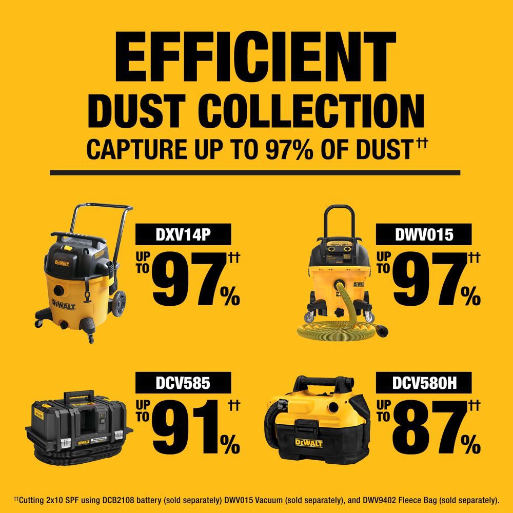 DEWALT 20V MAX XR Double Bevel Sliding 12 Inch Miter Saw (Bare Tool), large image number 7