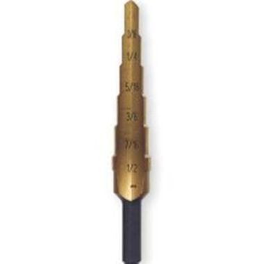 Irwin Step Drill #2T 3/16 In. to 1/2 In. TiN 6 Sizes, large image number 0