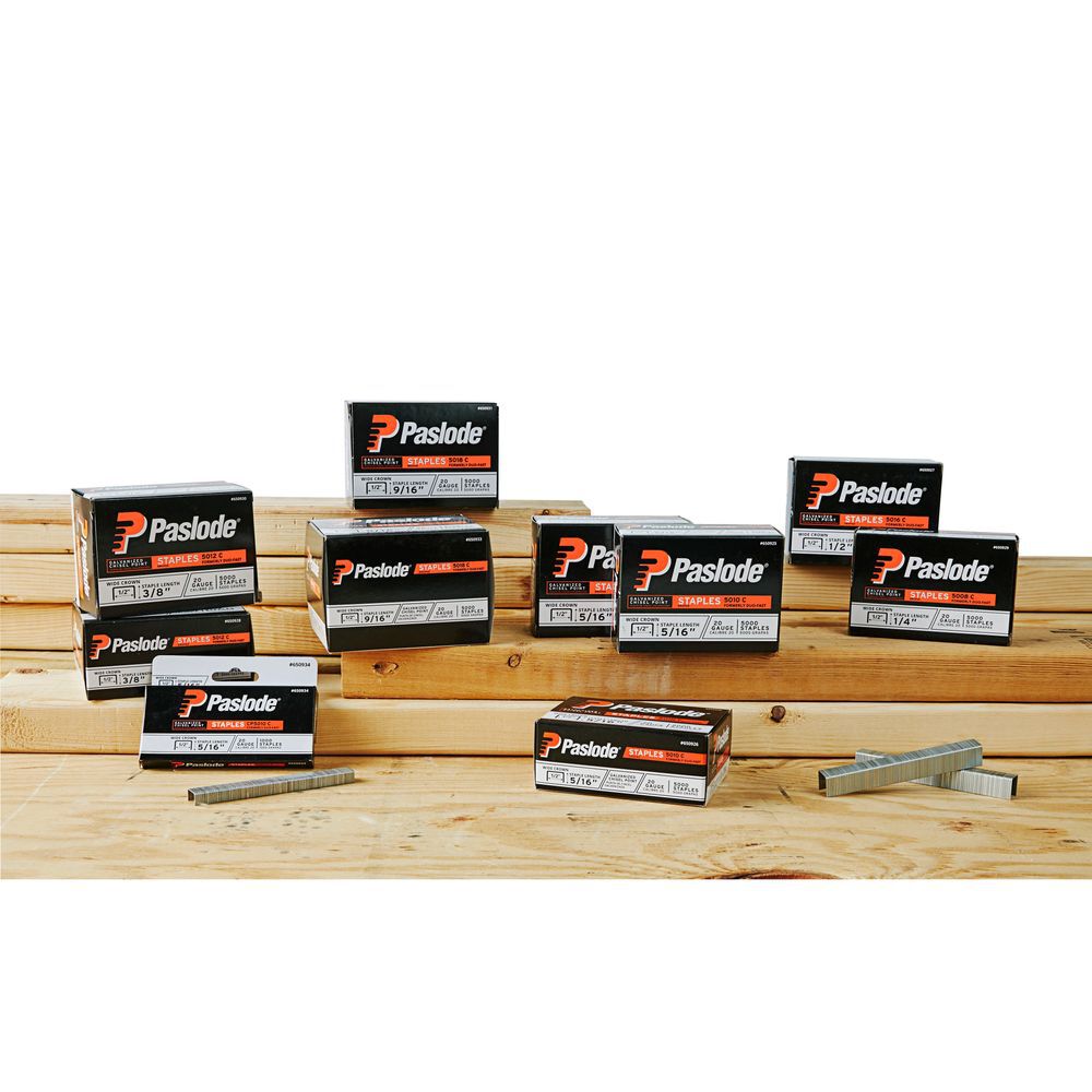 Paslode Wide Crown Staples 1/2in Crown x 1/4in Length Galvanized 5000qty, large image number 3