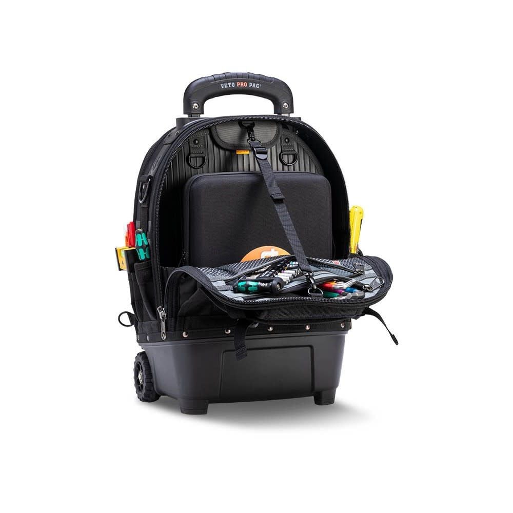 Veto Pro Pac 60 Lbs Tech Pac Wheeler Blackout Backpack with Tool and Meter Panel, large image number 18