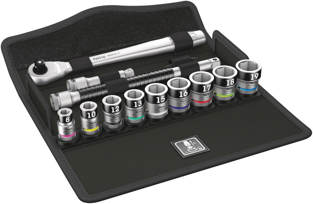 Wera Tools 8100 SB HF 1-3/8 in Drive Zyklop Metal Ratchet Set 13pc, large image number 1