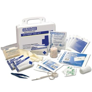 ERB 25 Person ANSI Premium First Aid Kit with Plastic Case, large image number 0