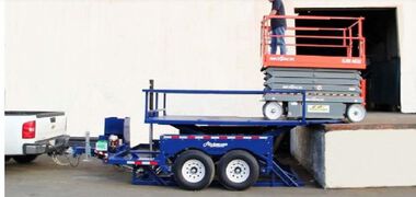 Air-Tow Trailers 10' 6in x 6' 2in Drop Deck & Dock Height Trailer - 8000 lb. Cap, large image number 1
