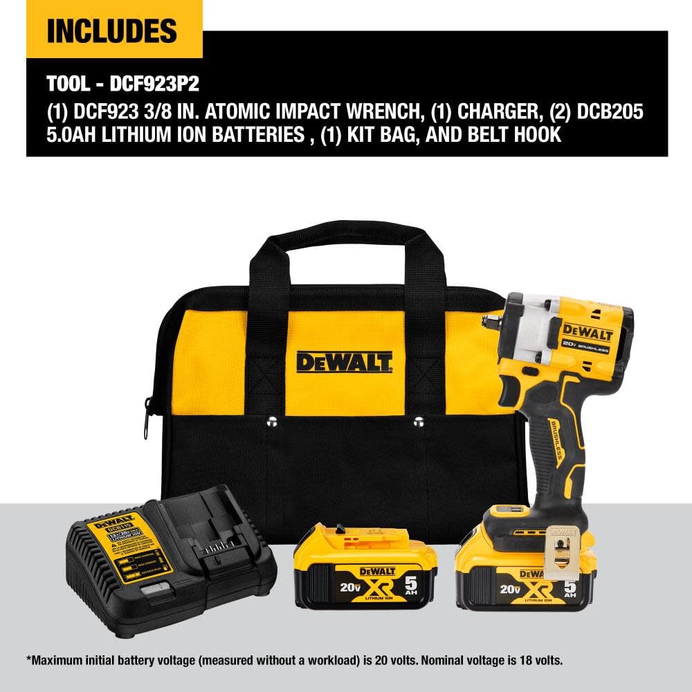 Dewalt Atomic 20v Max Impact Wrench Hog Ring Anvil Kit 3 8in Dcf923p2 Simolary simolary.com 16