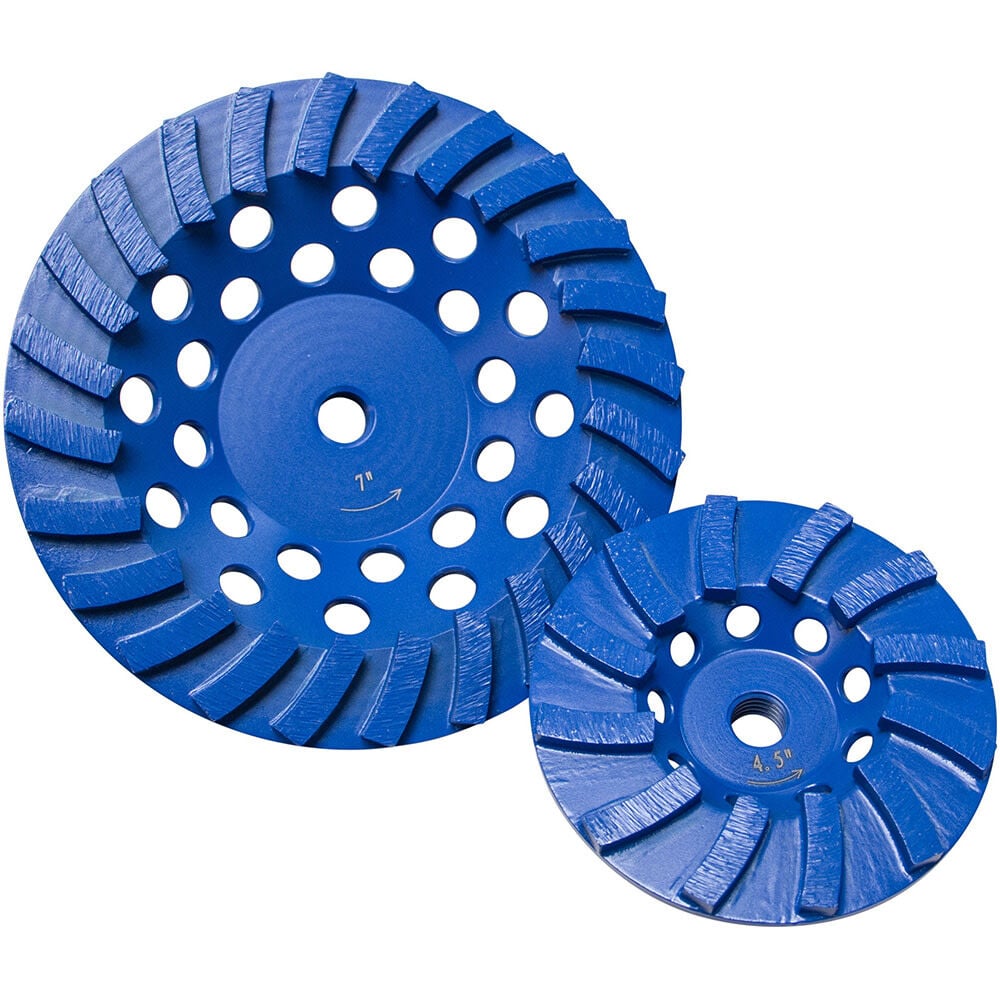 Diamond Products Star Blue 4 Inch Single Row Segmented Turbo Diamond Cup Grinder for Concrete – Star Blue (B)
