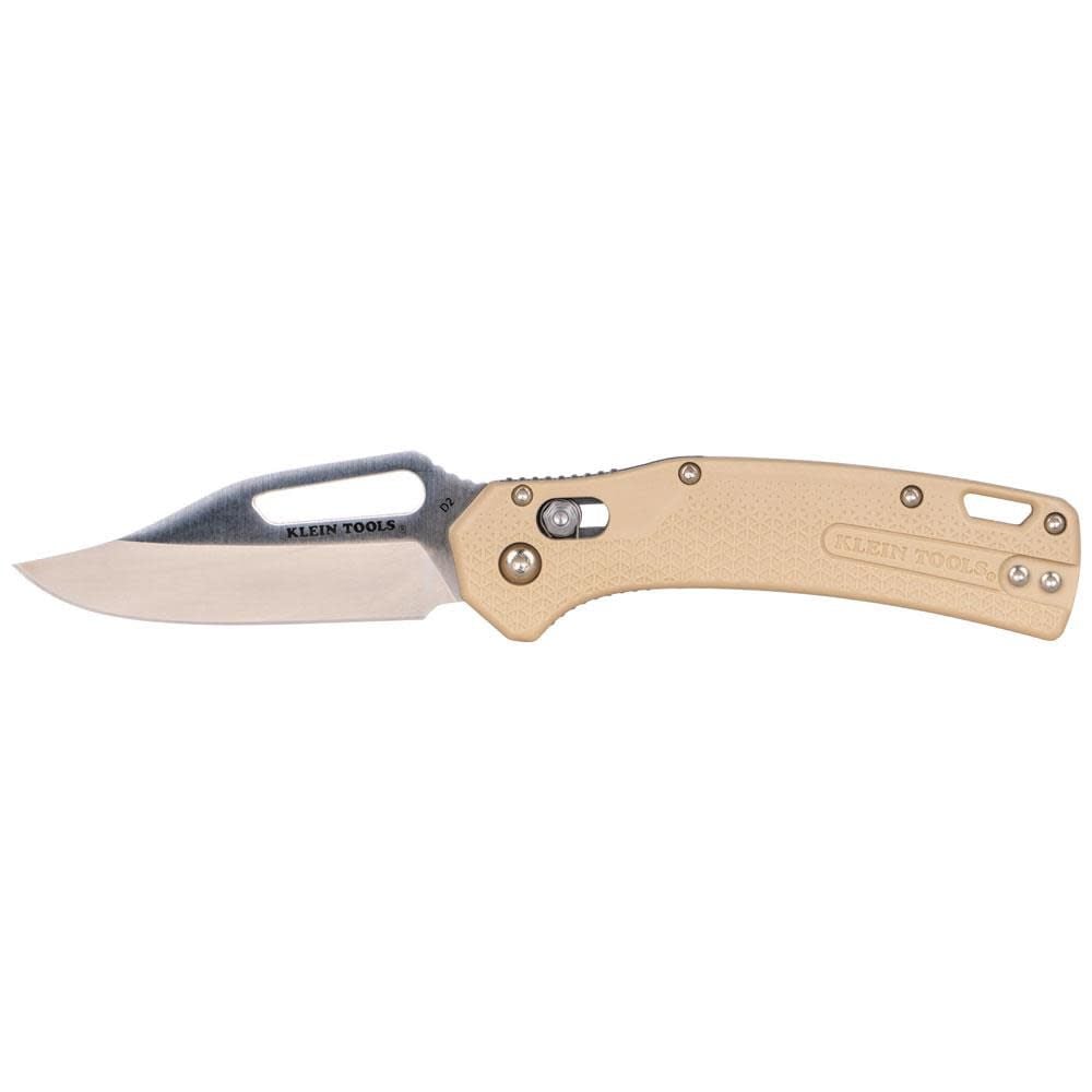 Klein Tools KTO Clip Point Blade Knife, Sand - OGK002TNT