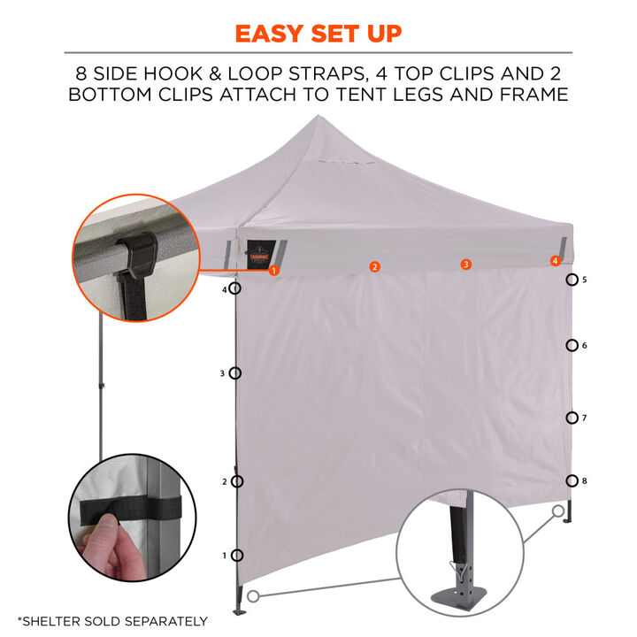 Ergodyne Heavy-Duty Pop-Up Tent Kit White, large image number 7