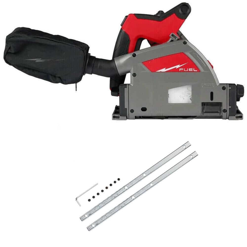 Milwaukee M18 Fuel 6 1 2 Inch Plunge Track Saw Guide Rail Connector Bundle Mil000011312 Sansujyuku sansujyuku.com