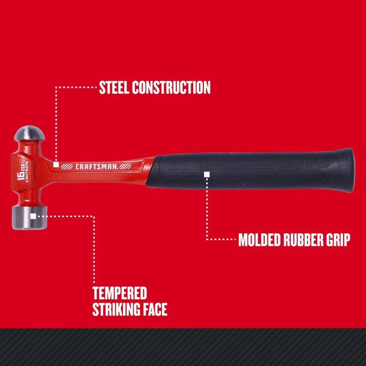 CRAFTSMAN 24 Oz Steel Ball Peen Hammer, large image number 1
