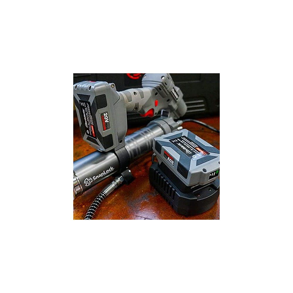Lubrimatic SnapLock Battery Operated 20V Lithium Ion QuickRelease Grease Gun, large image number 4