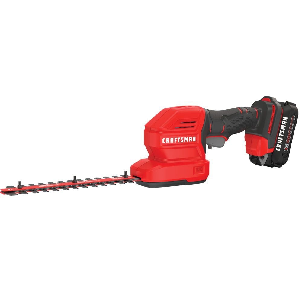 CRAFTSMAN V20* 2-in-1 Cordless 8 Inch Hedge Trimmer 1.5Ah Kit – CMCSS800C1