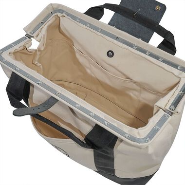 Klein Tools 18in Canvas Tool Bag Leather Bottom, large image number 7