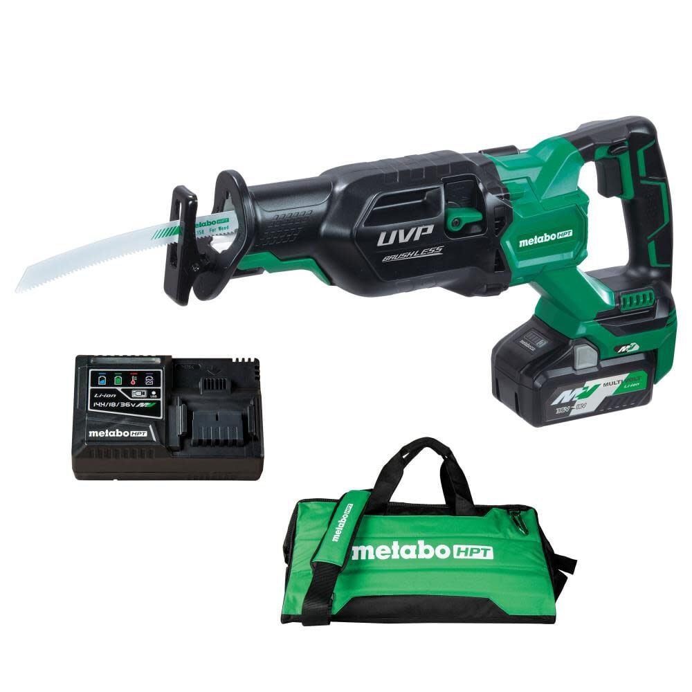 Metabo HPT 36V MultiVolt Brushless Reciprocating Saw Kit – CR36DAM