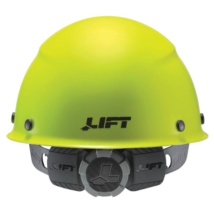 Lift Safety Hard Hat DAX Hi-Viz Yellow Fiber Resin Cap Style, large image number 2