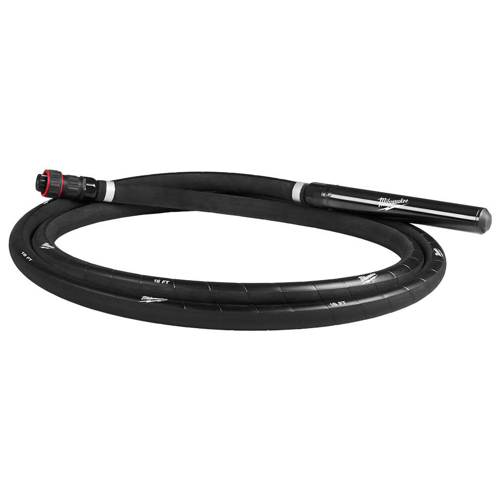 Milwaukee MX FUEL High Cycle Concrete Vibrator 16 Ft. Whip with 1 3/4 Inch Head, large image number 1