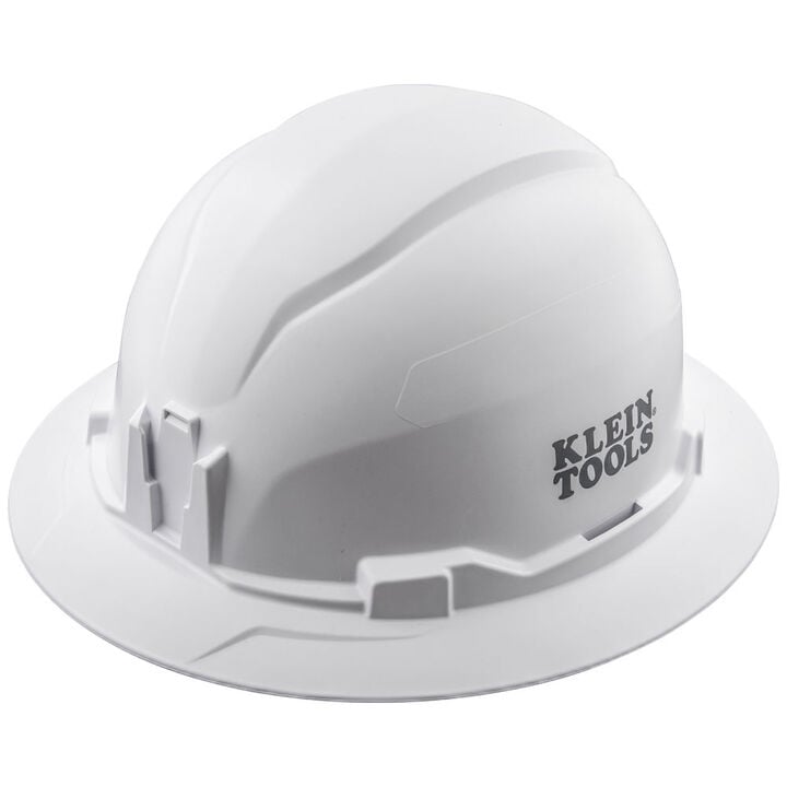 Klein Tools Full Brim Non-Vented Hard Hat White