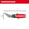 Milwaukee Left Offset Long Cut Aviation Snips, small image number 4