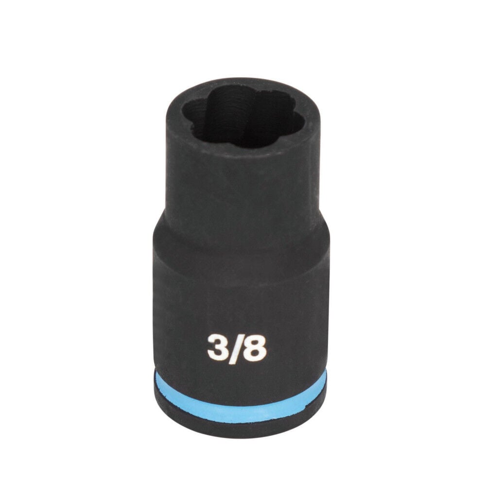 Spyder 3/8 Inch Drive SAE/Metric Extractor Impact Socket Set with Adapter, 6 Pieces, large image number 4