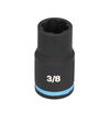 Spyder 3/8 Inch Drive SAE/Metric Extractor Impact Socket Set with Adapter, 6 Pieces, small image number 4