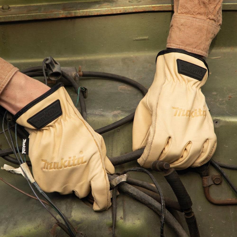 Makita Driver Gloves Genuine Leather Cow, large image number 9