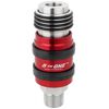 Milton 5 in ONE Universal Safety Exhaust Quick-Connect Industrial Coupler, 1/4 Inc Body 3/8 Inch MNPT, small image number 1