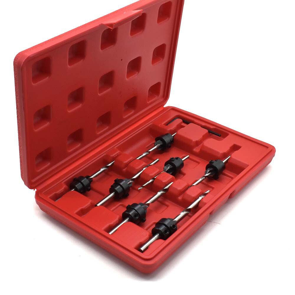 Big Horn 7 Piece Countersink and Counter Bore Wood Drill Bit Set, large image number 1