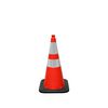 Vizcon Orange 28in Enviro-Cone with Collars & 7 lbs Rubber Base, small image number 1