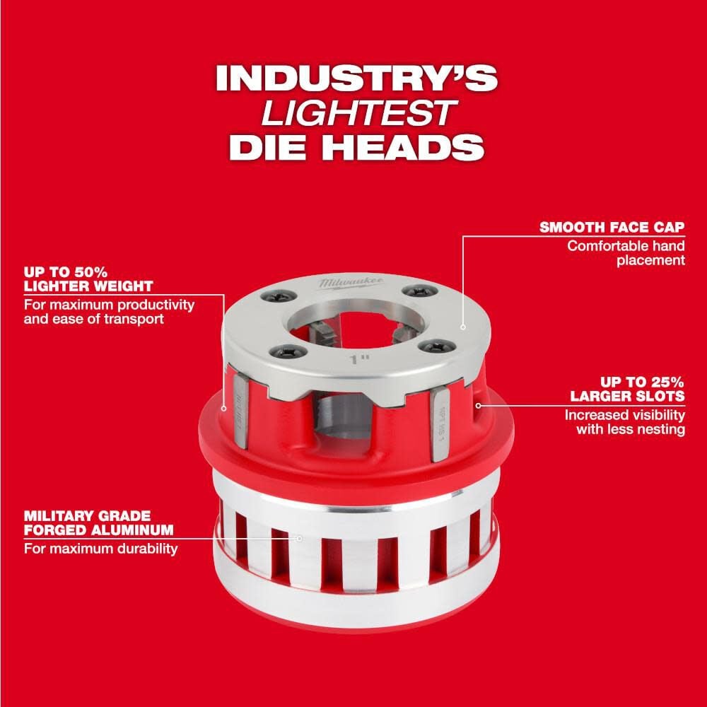 Milwaukee 1 2inch Alloy Npt Forged Aluminum Die Head 48 36 1001 Simolary simolary.com 10