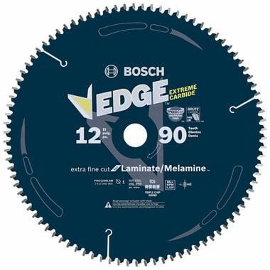Bosch 12 In. 90 Tooth Edge Circular Saw Blade for Laminate