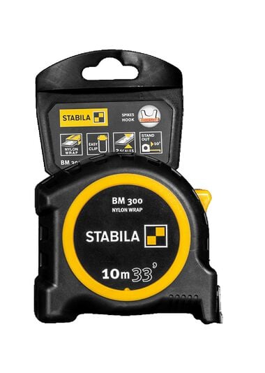 Stabila Tape Measure BM 300 33 Feet CM + Inch
