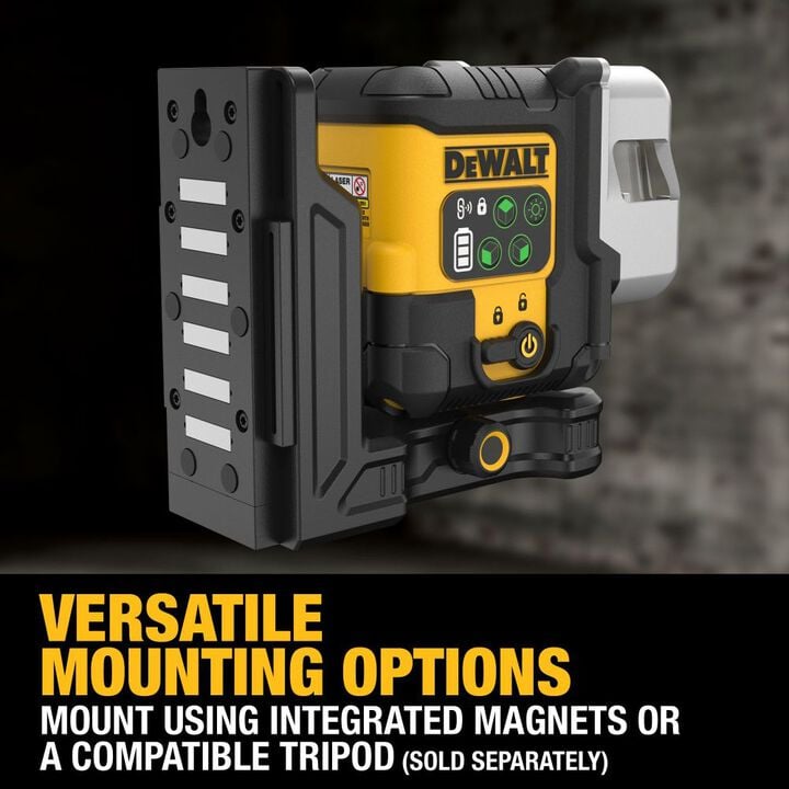 DEWALT USB Rechargeable Green 3 X 180 Degree Line Laser Base Kit, large image number 7