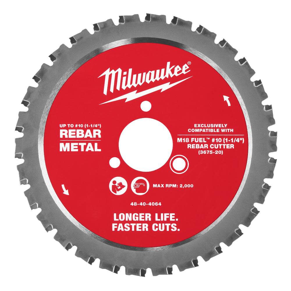 Milwaukee Rebar Cutting Blade for #10 1-1/4 Inch Rebar, large image number 7