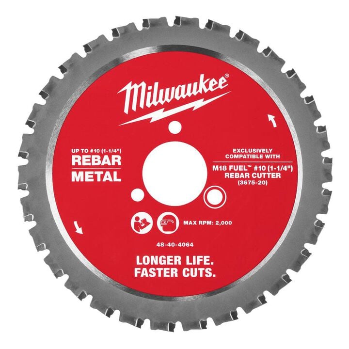 Milwaukee Rebar Cutting Blade for #10 1-1/4 Inch Rebar, large image number 6