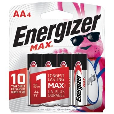 Energizer MAX Alkaline AA Batteries 4 Pack, large image number 0