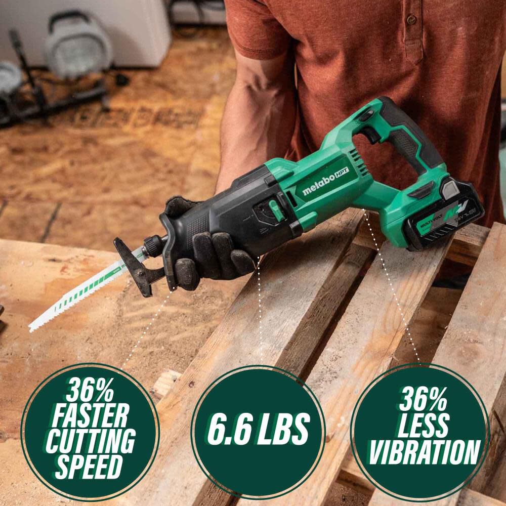 Metabo HPT 18V MultiVolt Cordless Reciprocating Saw Bare Tool CR18DBQ4M Acme Tools