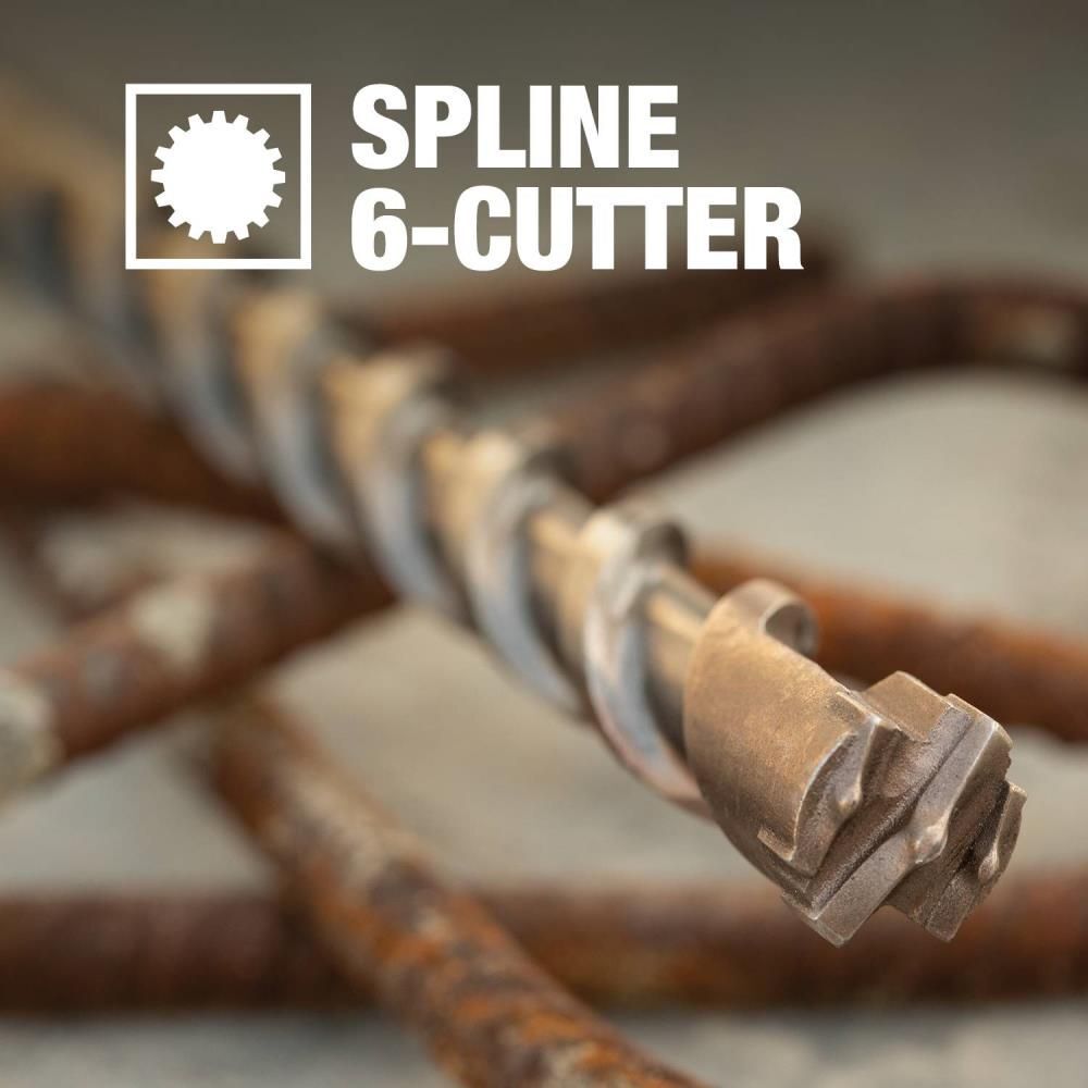 Makita 5/8in x 24in Spline Bit, 6-Cutter, large image number 7